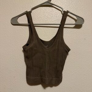 Urban Outfitters olive Knit Tank